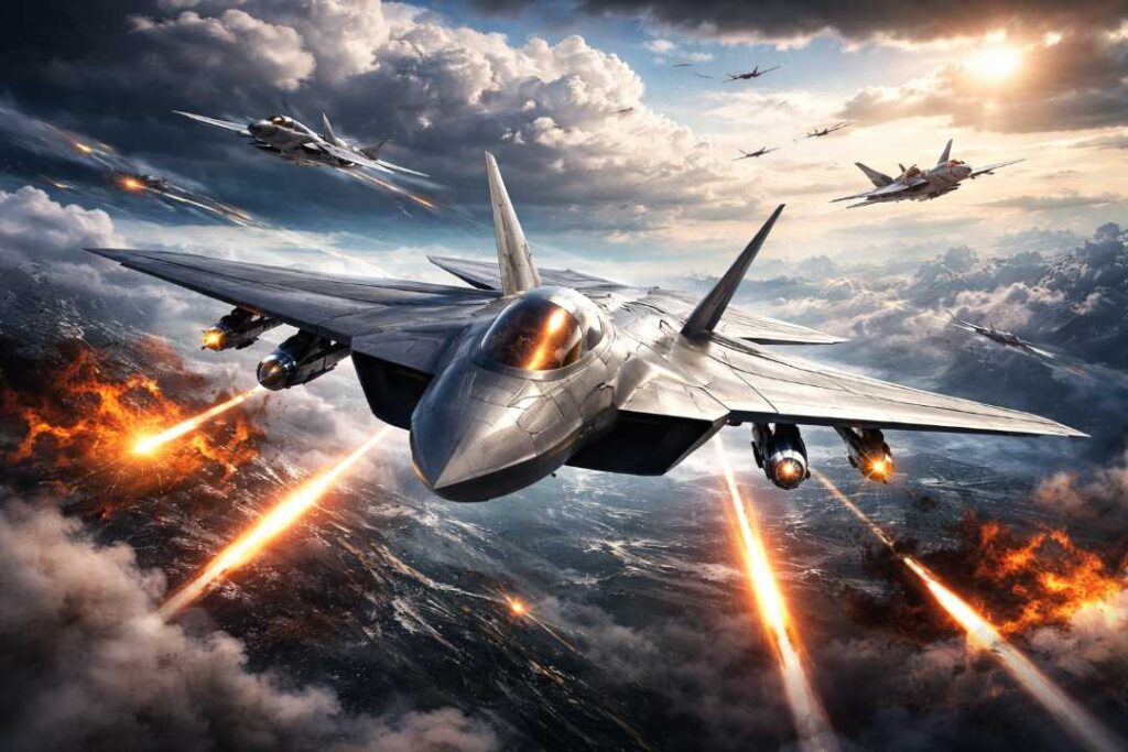 Sixth Generation Fighter: Future Air Warfare, 6th Gen Aircraft & Global Power Race Realistic sixth generation fighter jet flying in future air warfare showcasing 6th gen aircraft stealth and advanced combat technology